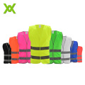 custom hi vis security guard reflective vest for running or cycling